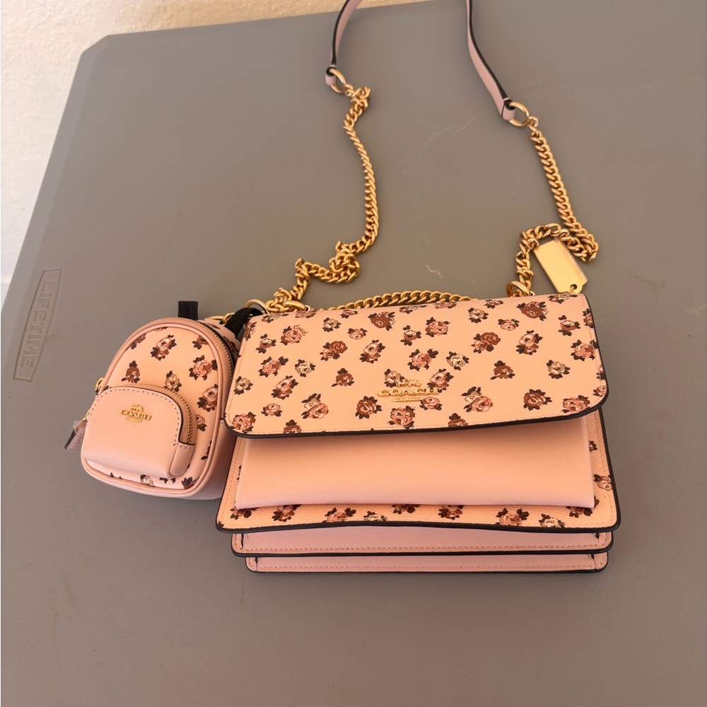 Coach Pink Floral Women's Bag Set